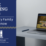 Laptop showing a family photo and digital estate planning screen, representing modern estate planning for families in 2025 – Nickerson Law.
