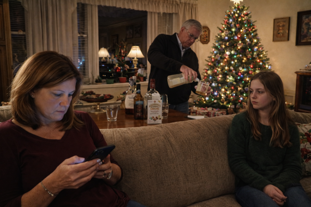 Family gathered together during the holidays, symbolizing conversations about estate planning, legacy, and protecting loved ones.